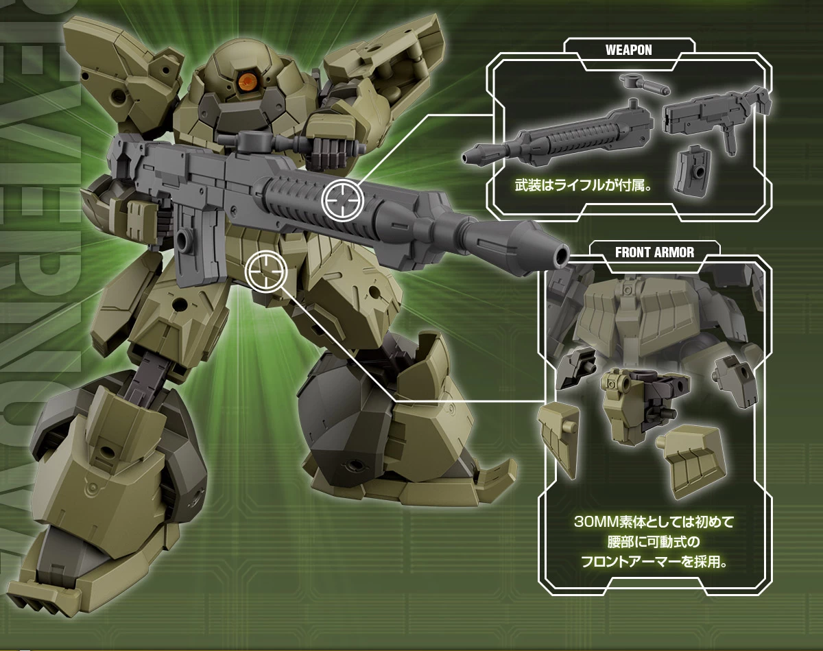 30MM 1/144 BEXM-28 REVER NOVA (GREEN) – Image 6