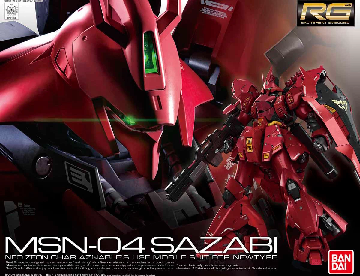 RG 1/144 MSN-04 SAZABI 1 RG 1/144 MSN-04 SAZABI