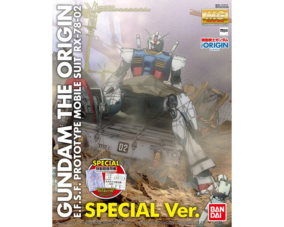 MG 1/100 RX-78-2 GUNDAM – THE ORIGIN – SPECIAL ED. 1 MG 1/100 RX-78-2 GUNDAM – THE ORIGIN – SPECIAL ED.