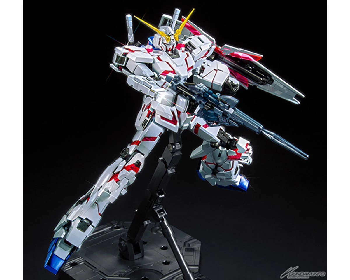 MG 1/100 UNICORN GUNDAM R/G TWIN FRAME TITANIUM FINISH – Image 2